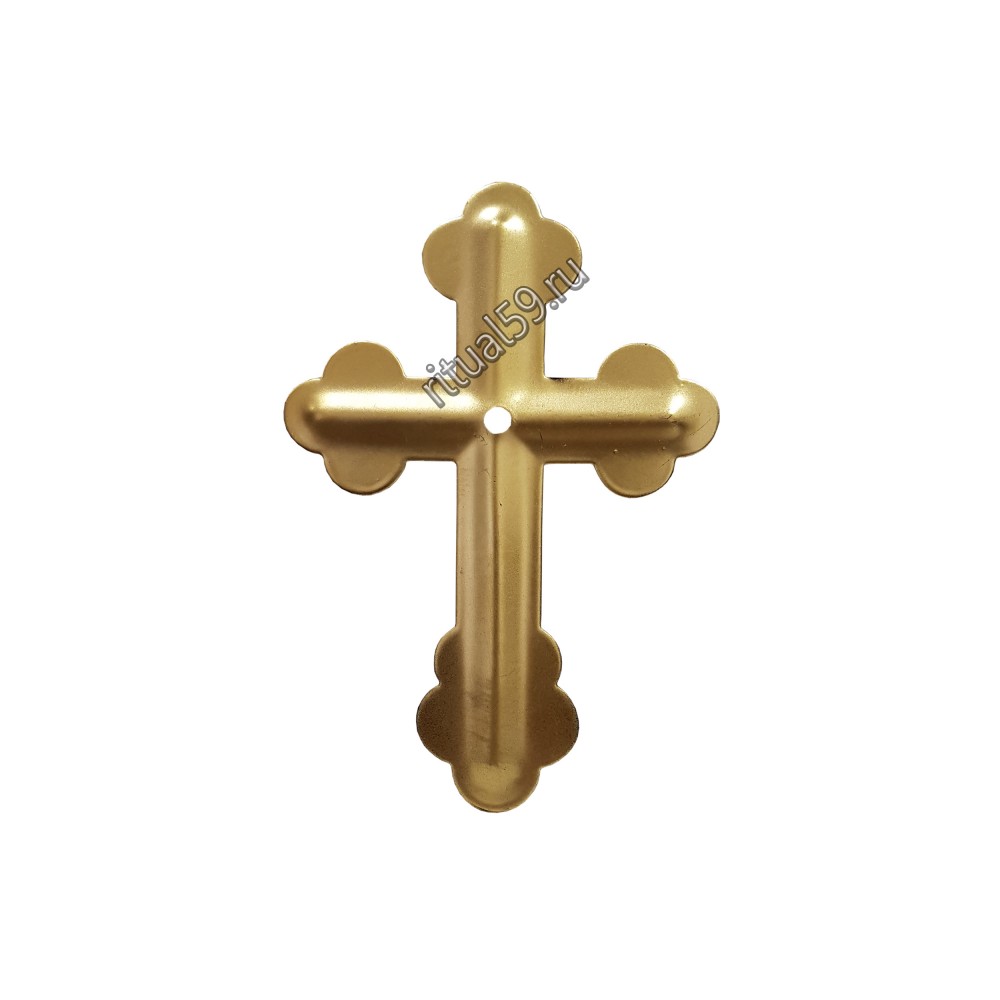 крест золотой на металлический памятник